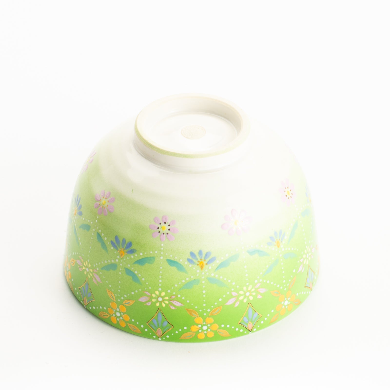 京都清水烧抹茶碗萌黄《瓔珞》｜山岡善高/谷本寿斎｜KOTOPOTTER