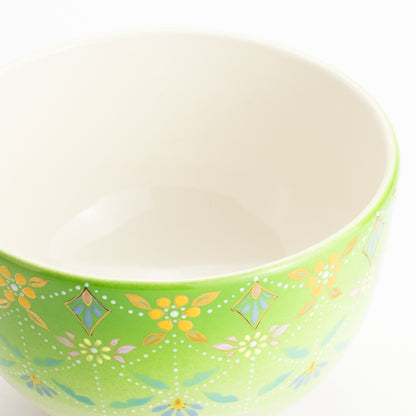 抹茶碗　萌黄”瓔珞”　山岡善高 KOTOPOTTER