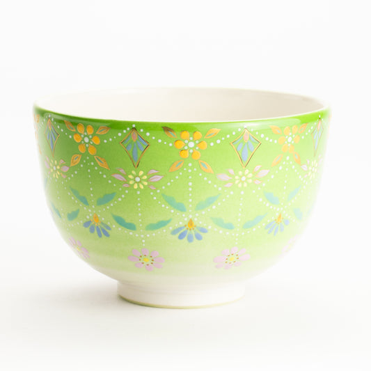 抹茶碗　萌黄”瓔珞”　山岡善高 KOTOPOTTER
