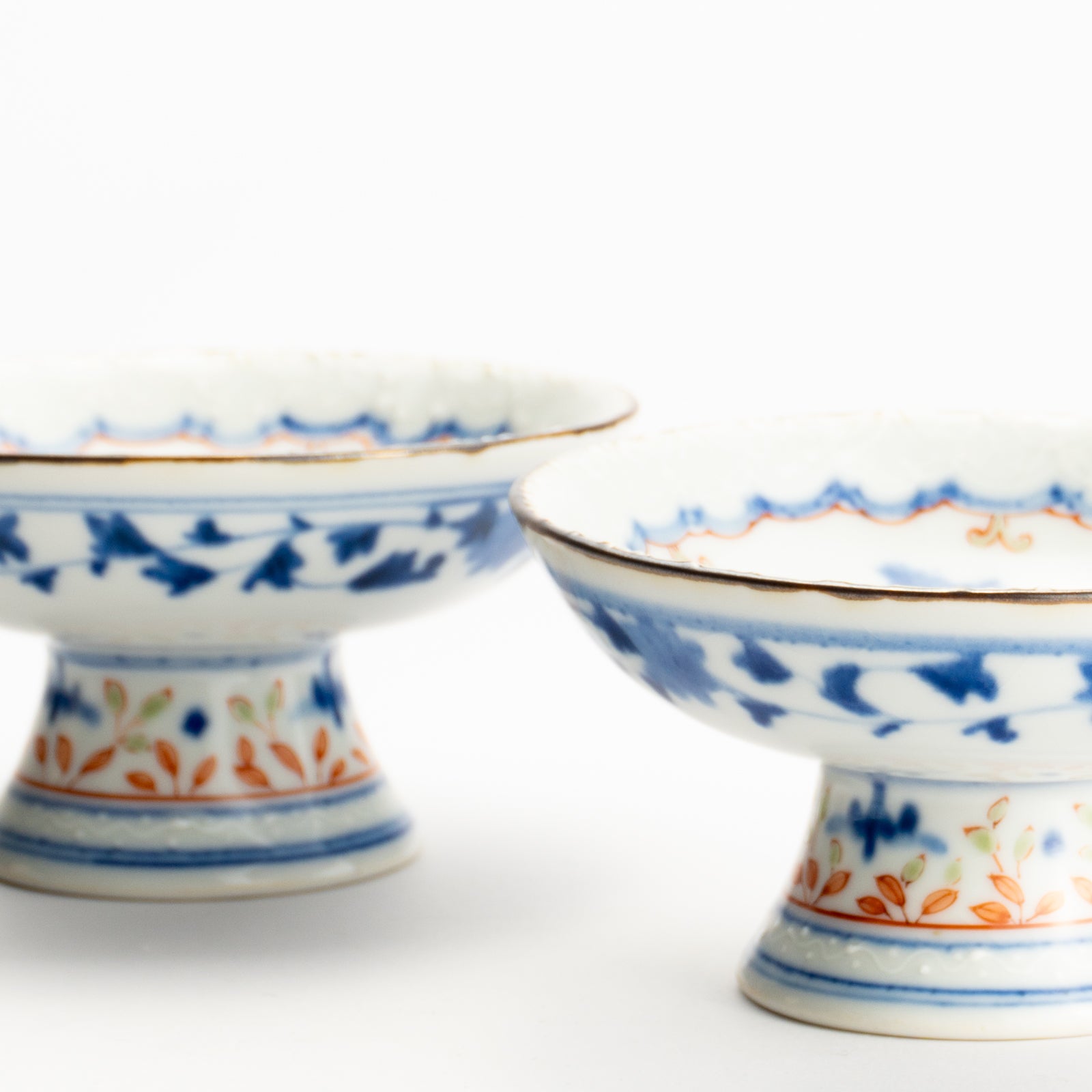 ペア足付小皿　安南手子象　淺野有希子 KOTOPOTTER