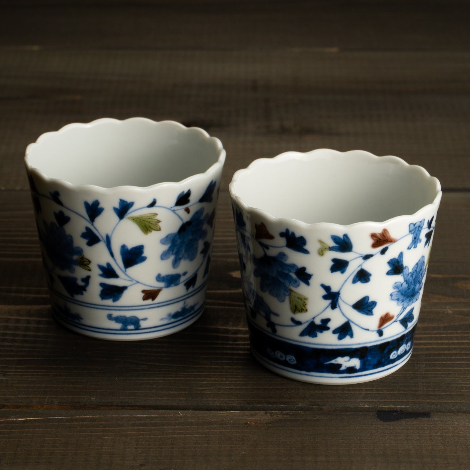 ペア足付小皿　安南手子象　淺野有希子 (コピー) KOTOPOTTER