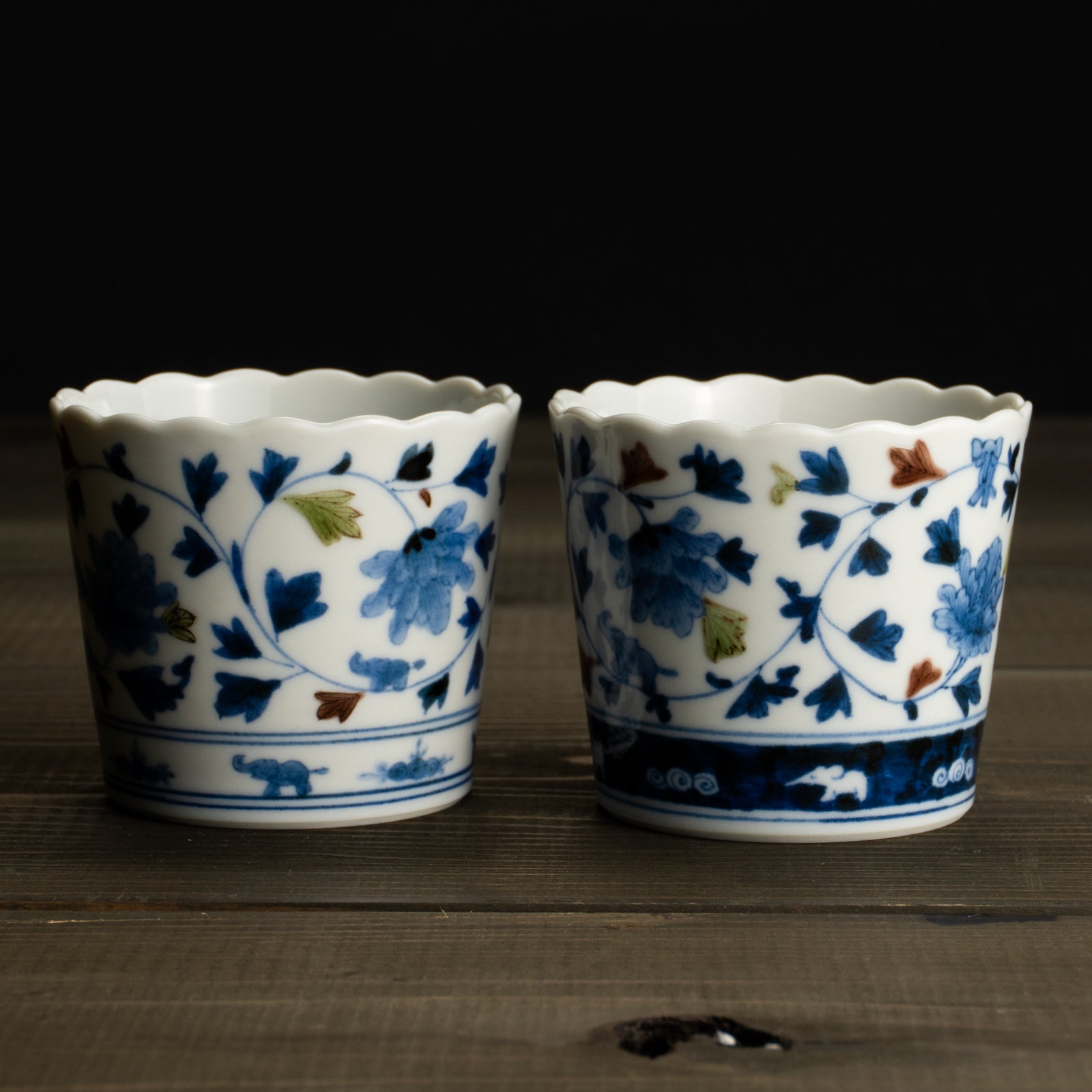 ペア足付小皿　安南手子象　淺野有希子 (コピー) KOTOPOTTER