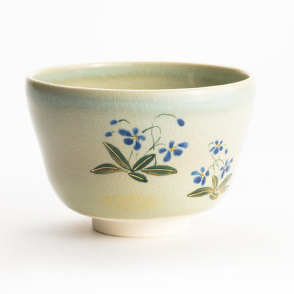Matcha Bowl – Ash Glaze “Violet” by Kaihou