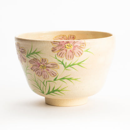 【清水烧】抹茶碗 御本手 波斯菊 海峰