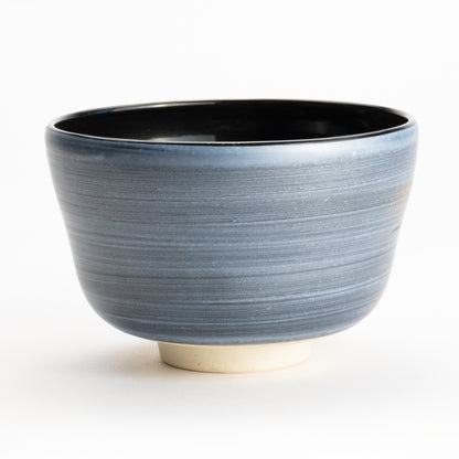 【清水烧】抹茶碗 金银彩 月与兔 海峰