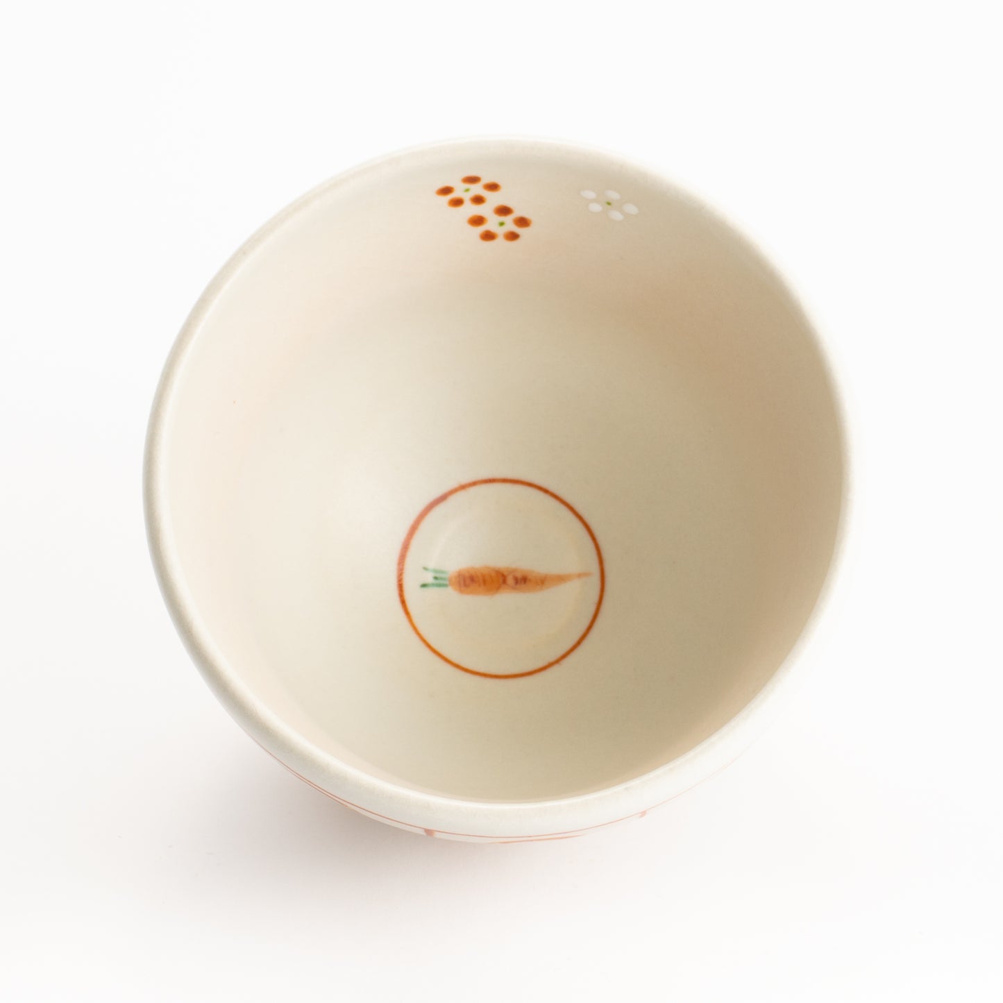 【清水烧】抹茶碗 梅花与马蹄 海峰