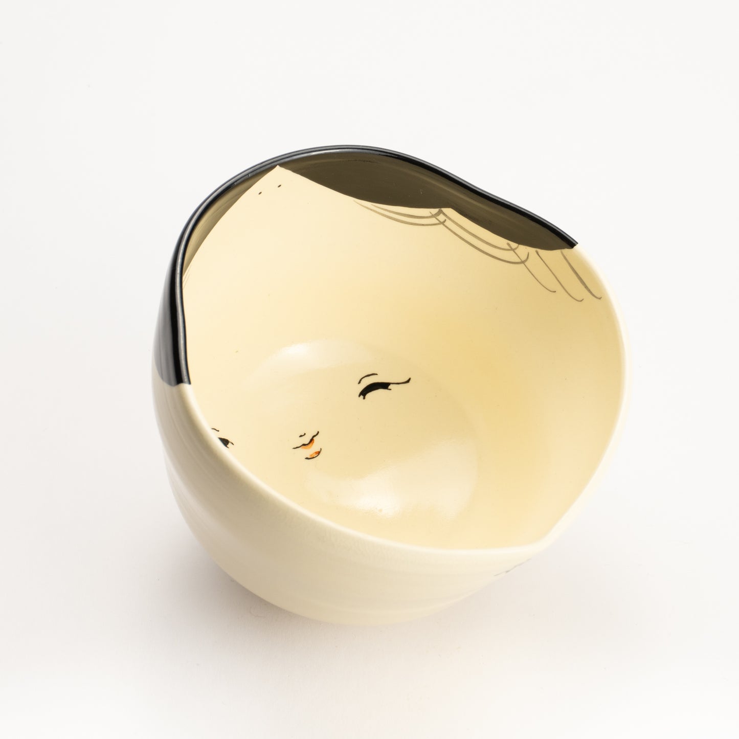 抹茶碗　お福さん　海峰