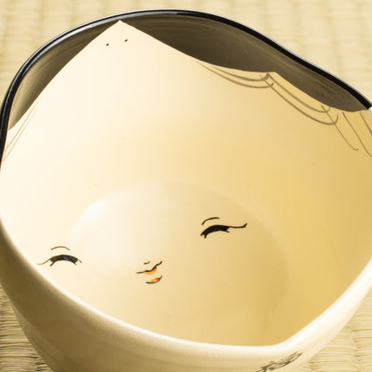 抹茶碗　お福さん　海峰