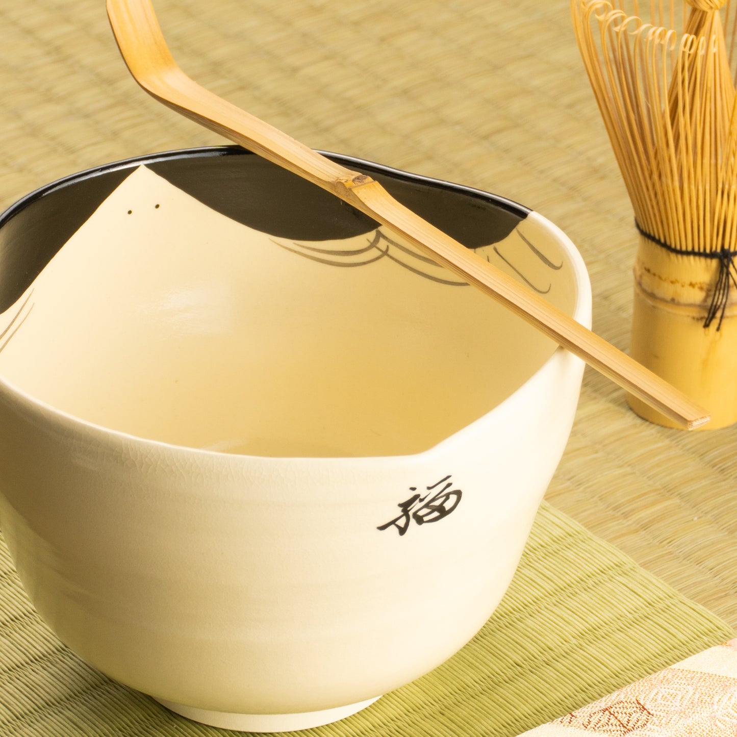 抹茶碗　お福さん　海峰