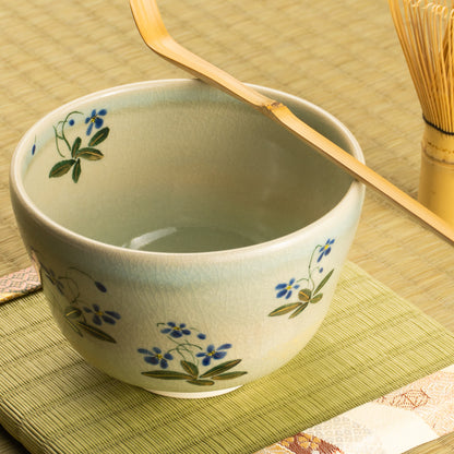 Matcha Bowl – Ash Glaze “Violet” by Kaihou