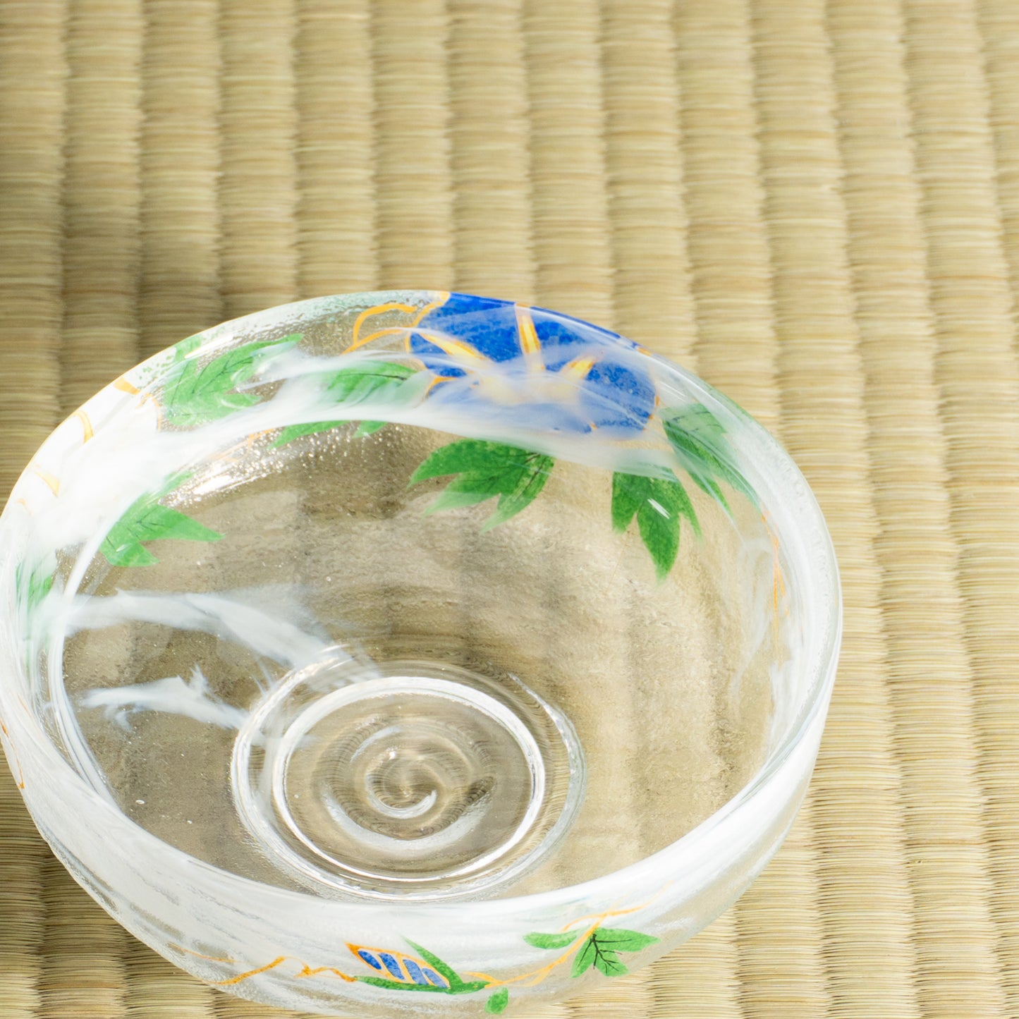 Glass Matcha Bowl – Morning Glory by Kaihou