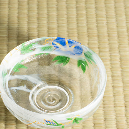 Glass Matcha Bowl – Morning Glory by Kaihou