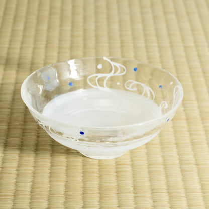 玻璃抹茶碗 流水纹 海峰