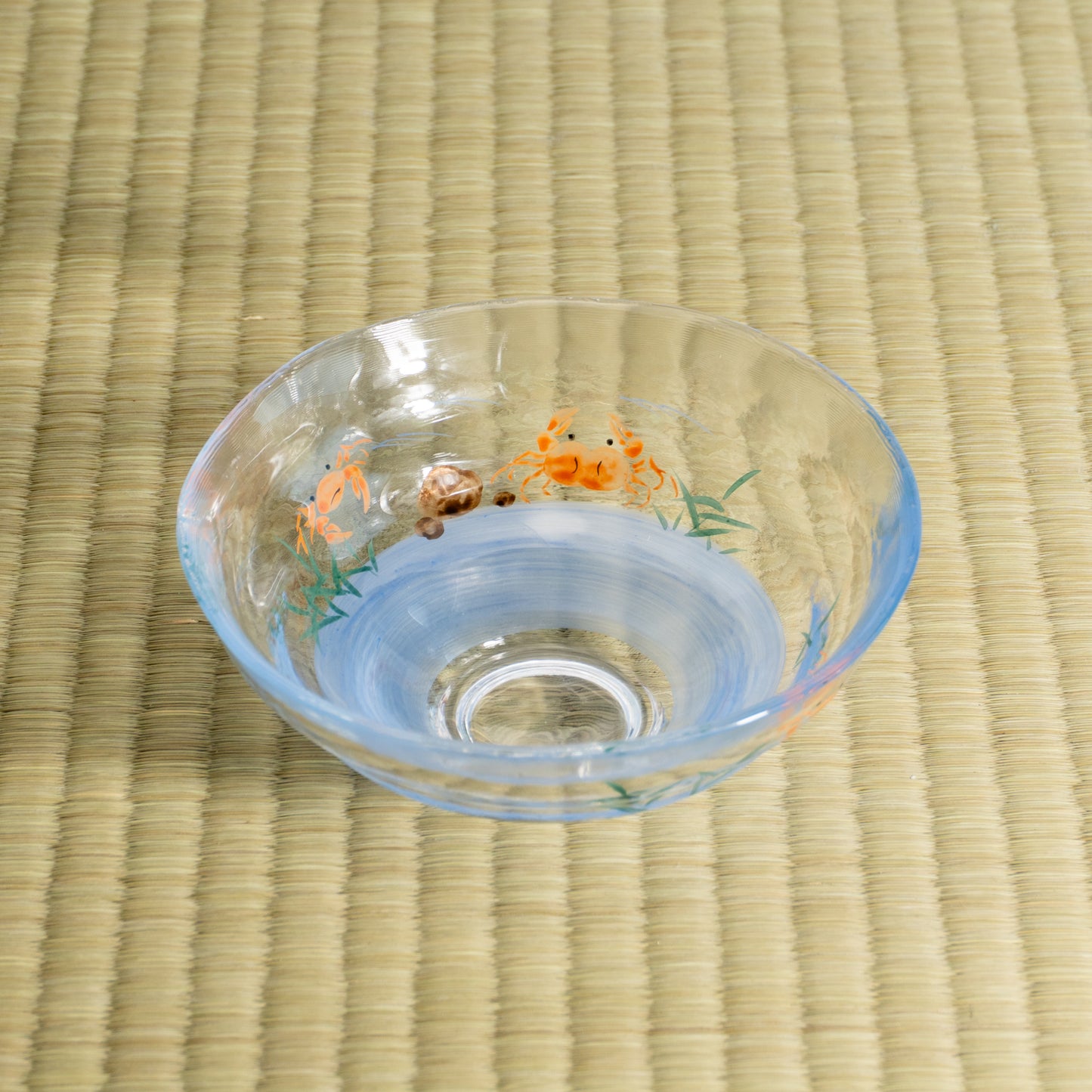 Glass Matcha Bowl – Freshwater Crab by Kaihou