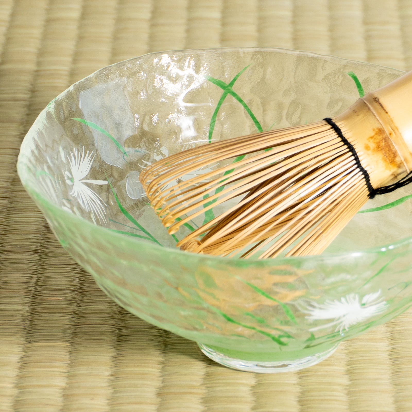 ガラス抹茶碗 さぎ草 海峰｜コトポッター