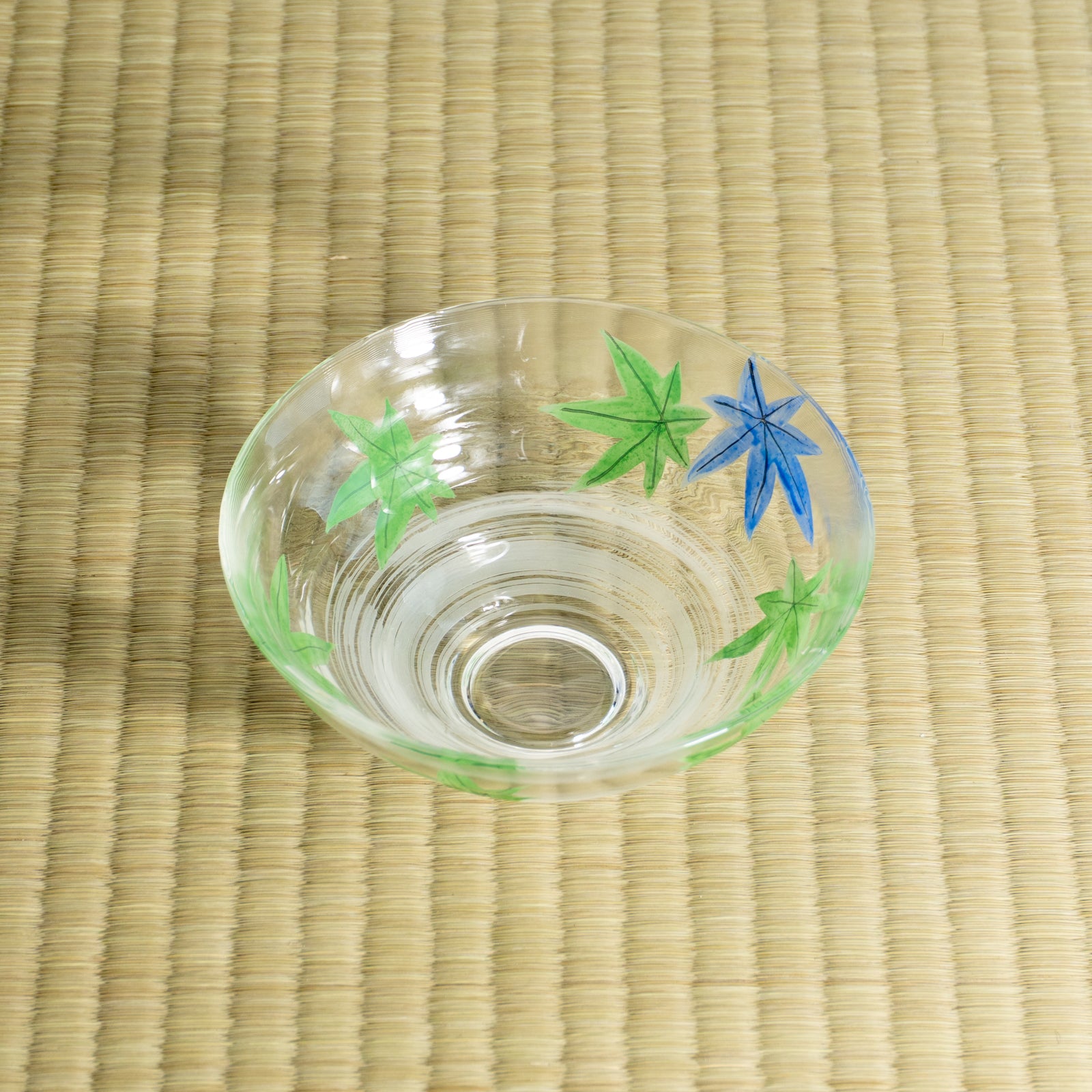 京都清水烧玻璃抹茶碗青枫｜海峰｜KOTOPOTTER