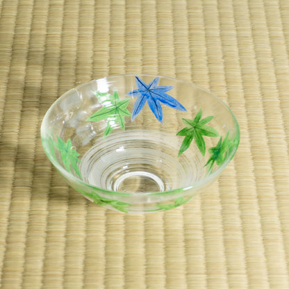 玻璃抹茶碗 青枫 海峰