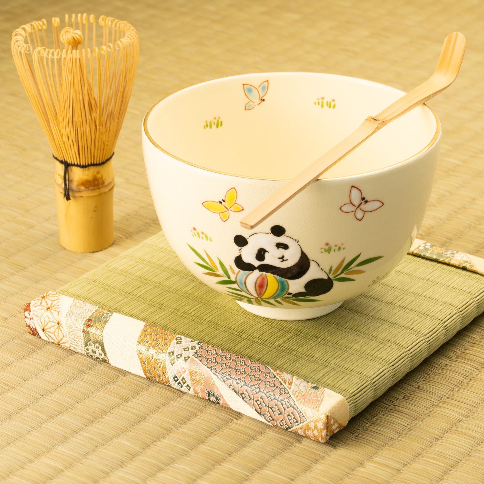 抹茶碗　パンダ　宝泉 KOTOPOTTER