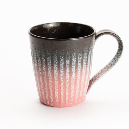 マグカップ　釉泥彩 黒×紅色　竹村陽太郎 KOTOPOTTER