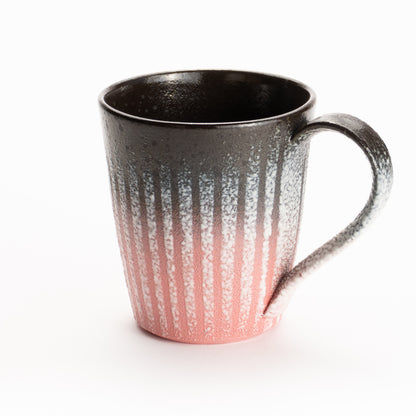 マグカップ　釉泥彩 黒×紅色　竹村陽太郎 KOTOPOTTER