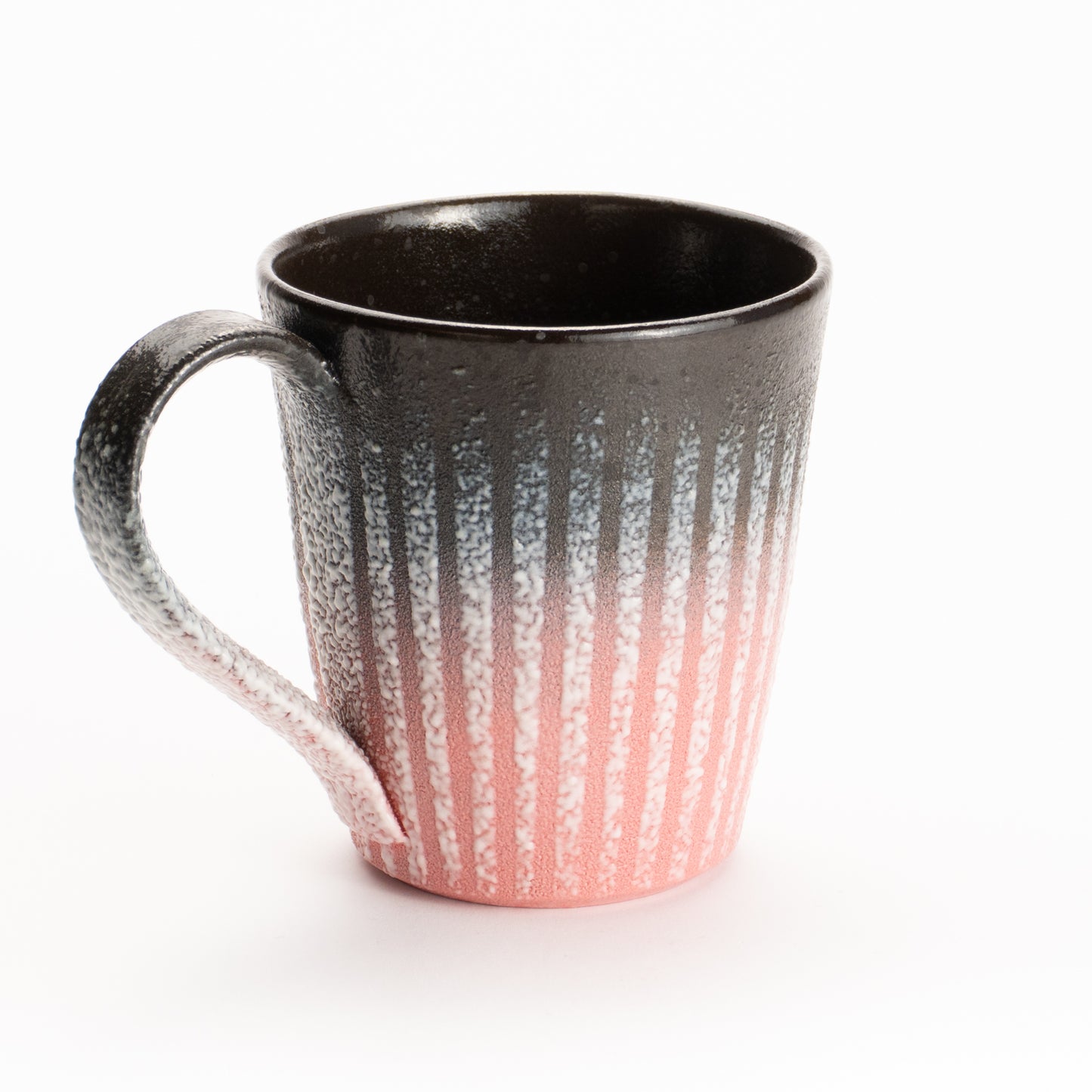 マグカップ　釉泥彩 黒×紅色　竹村陽太郎 KOTOPOTTER