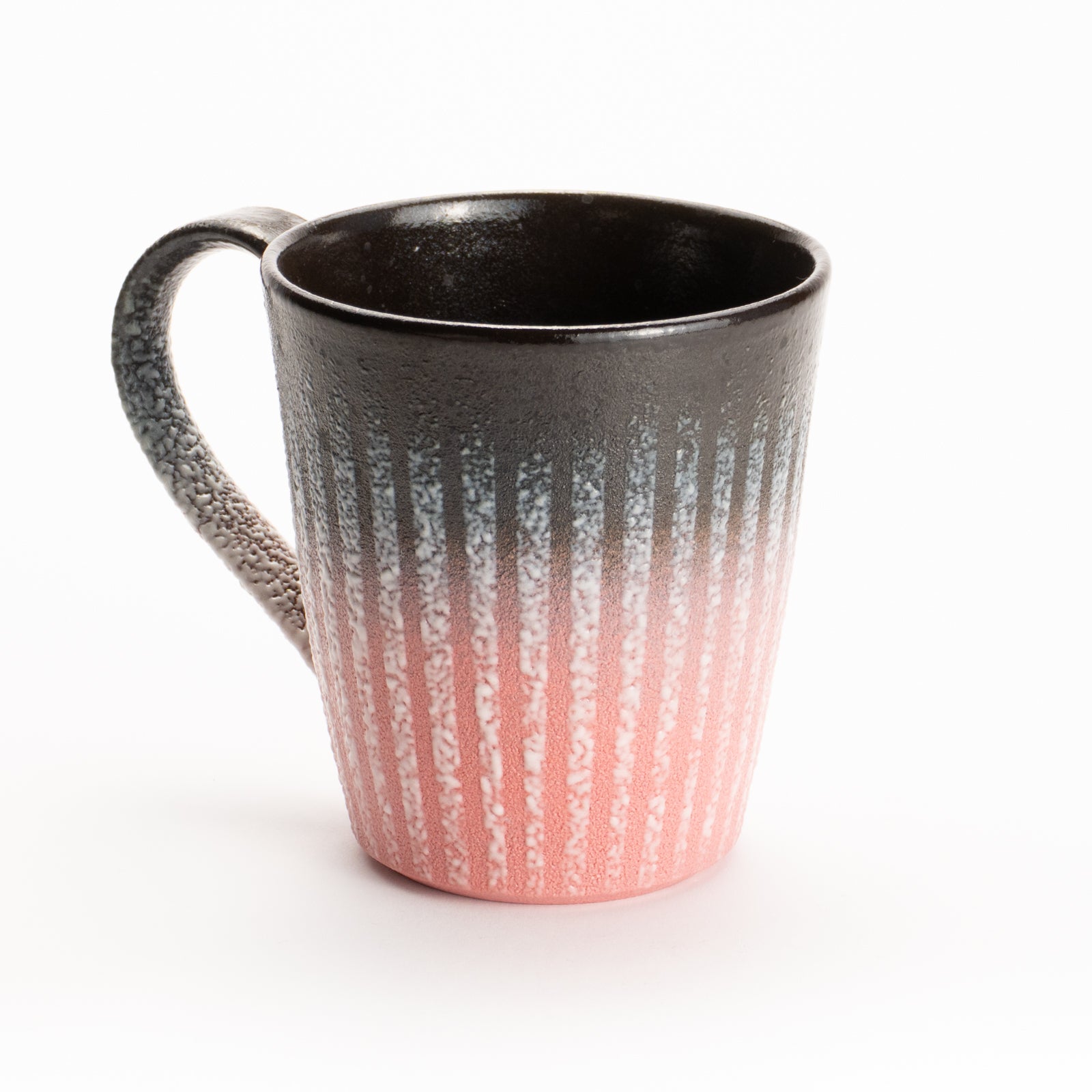 マグカップ　釉泥彩 黒×紅色　竹村陽太郎 KOTOPOTTER