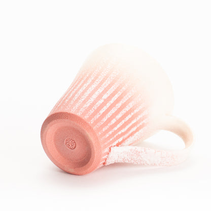 【清水焼】マグカップ　釉泥彩 紅色A　竹村陽太郎 KOTOPOTTER