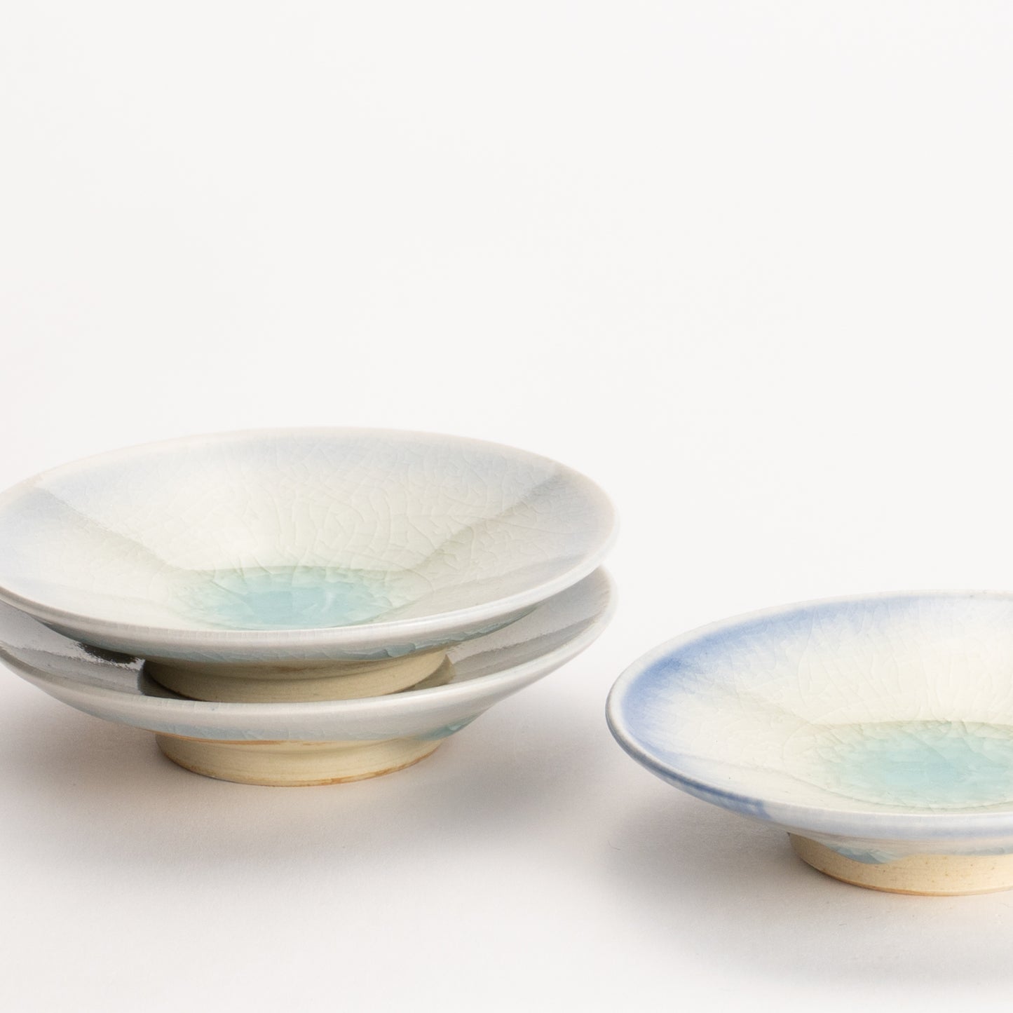 【清水焼】豆皿　灰釉　大日窯 KOTOPOTTER