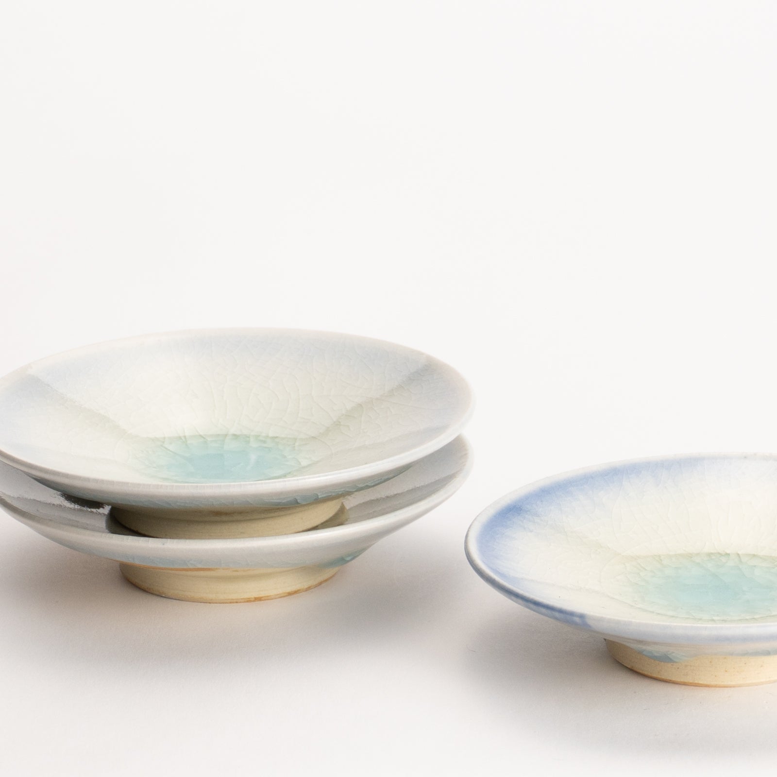 【清水焼】豆皿　灰釉　大日窯 KOTOPOTTER