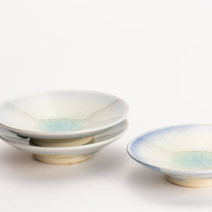 【清水焼】豆皿　灰釉　大日窯 KOTOPOTTER