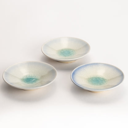 【清水焼】豆皿　灰釉　大日窯 KOTOPOTTER