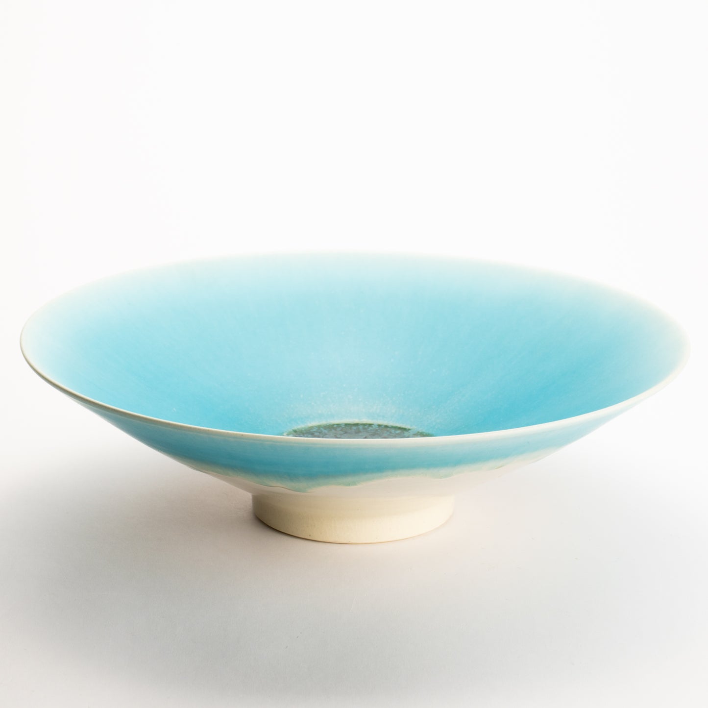 【清水焼】大皿　碧釉　竹村陽太郎 KOTOPOTTER