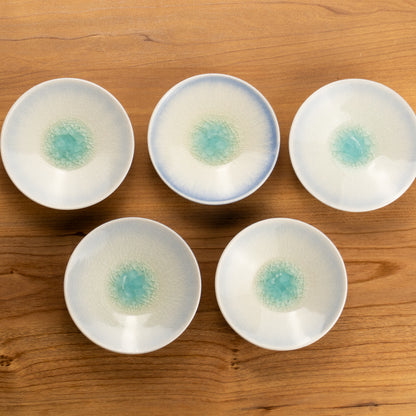 【清水焼】豆皿　灰釉　大日窯 KOTOPOTTER