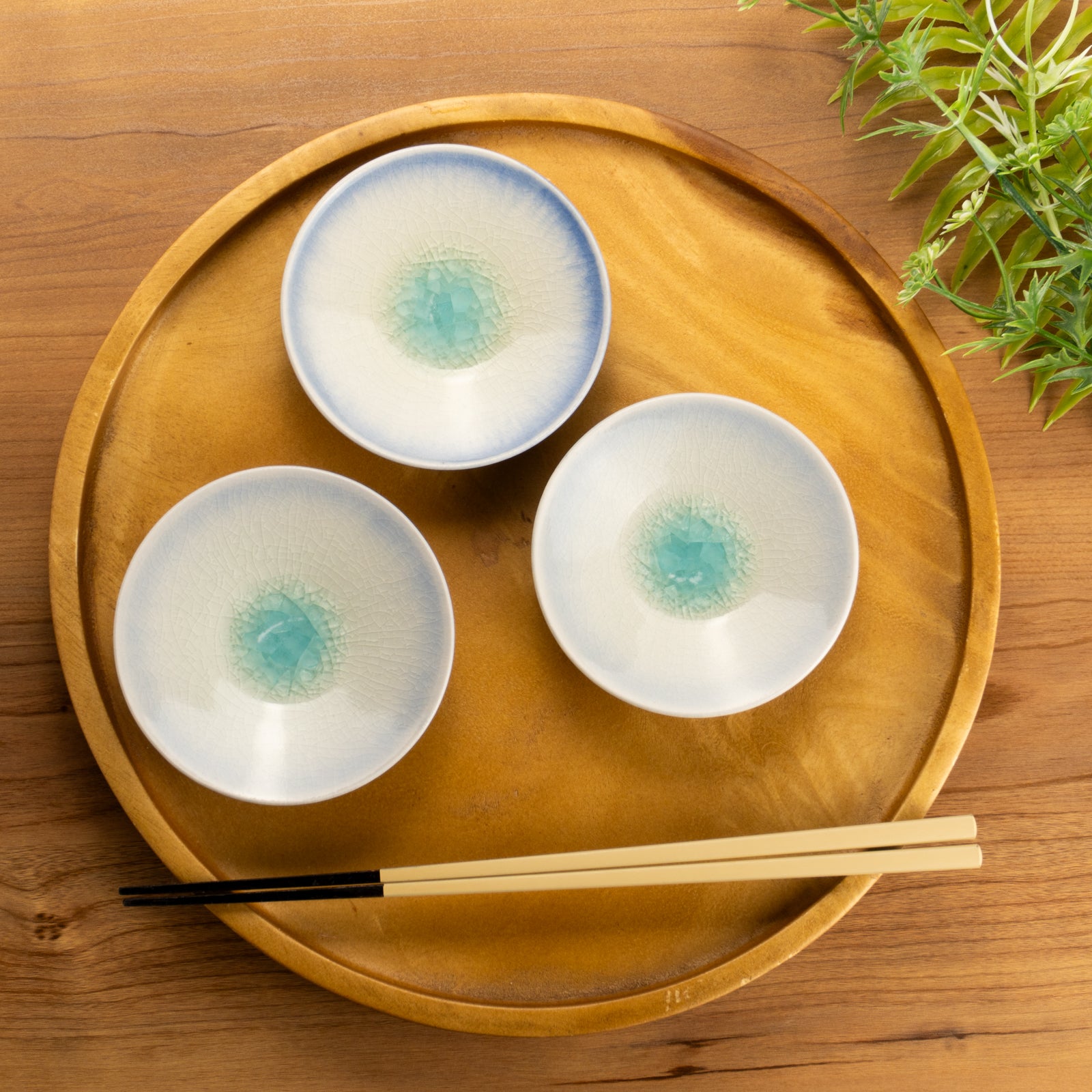 【清水焼】豆皿　灰釉　大日窯 KOTOPOTTER