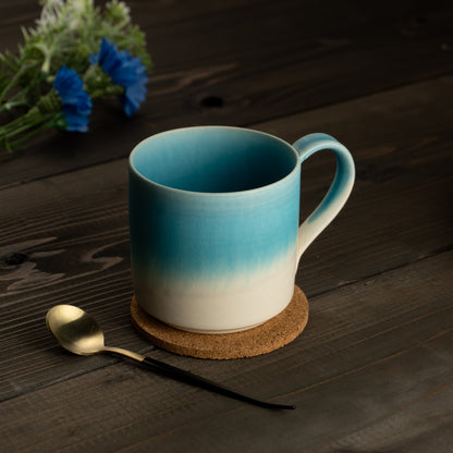 【清水焼】マグカップ　碧釉2A　竹村陽太郎 KOTOPOTTER