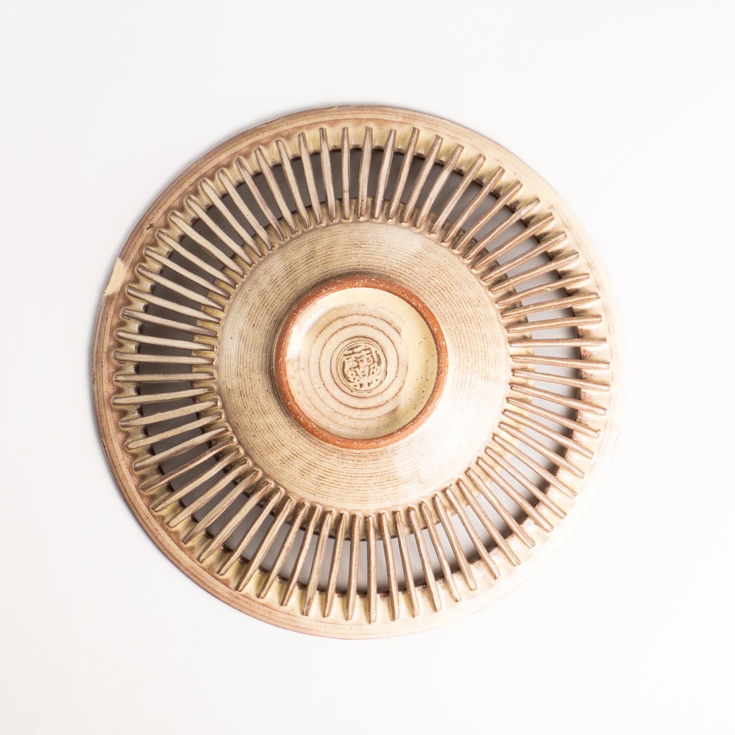 【清水焼】透かし鉢　紫彩華紋B　陶楽窯 KOTOPOTTER