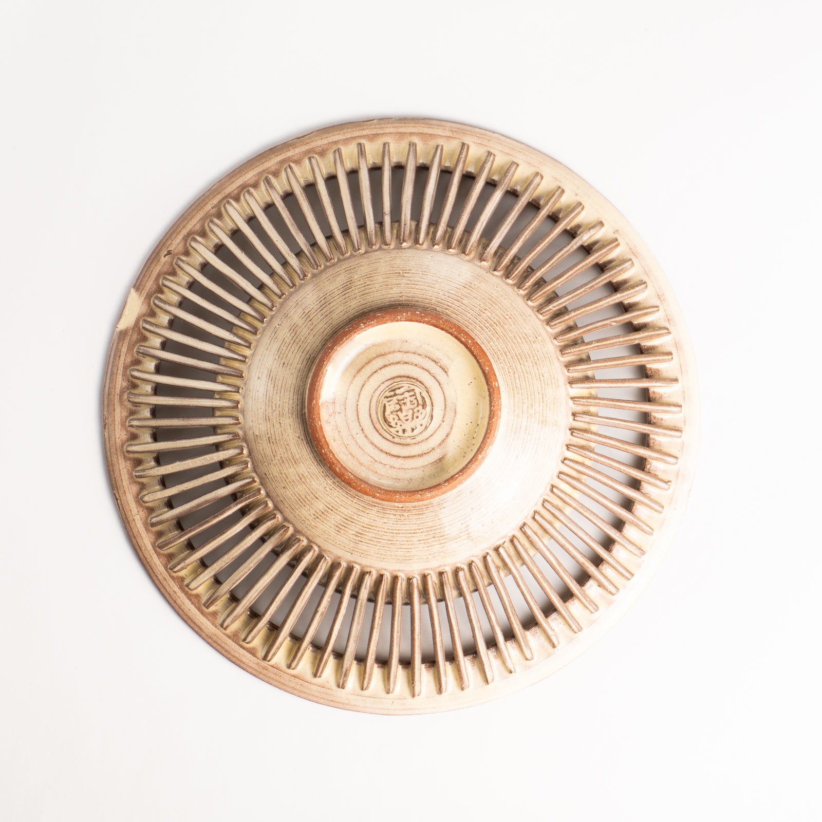 【清水焼】透かし鉢　紫彩華紋B　陶楽窯 KOTOPOTTER