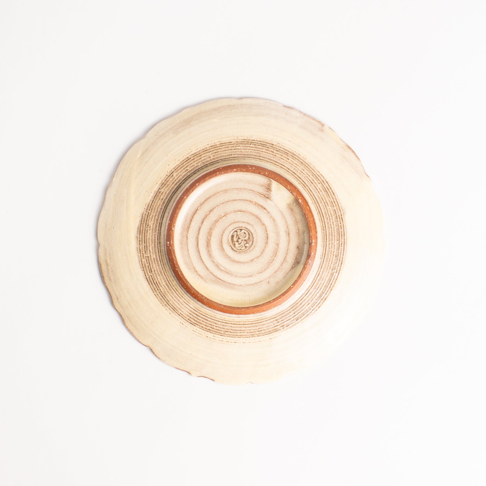 【清水焼】3寸小皿　紫彩華紋　陶楽窯 KOTOPOTTER