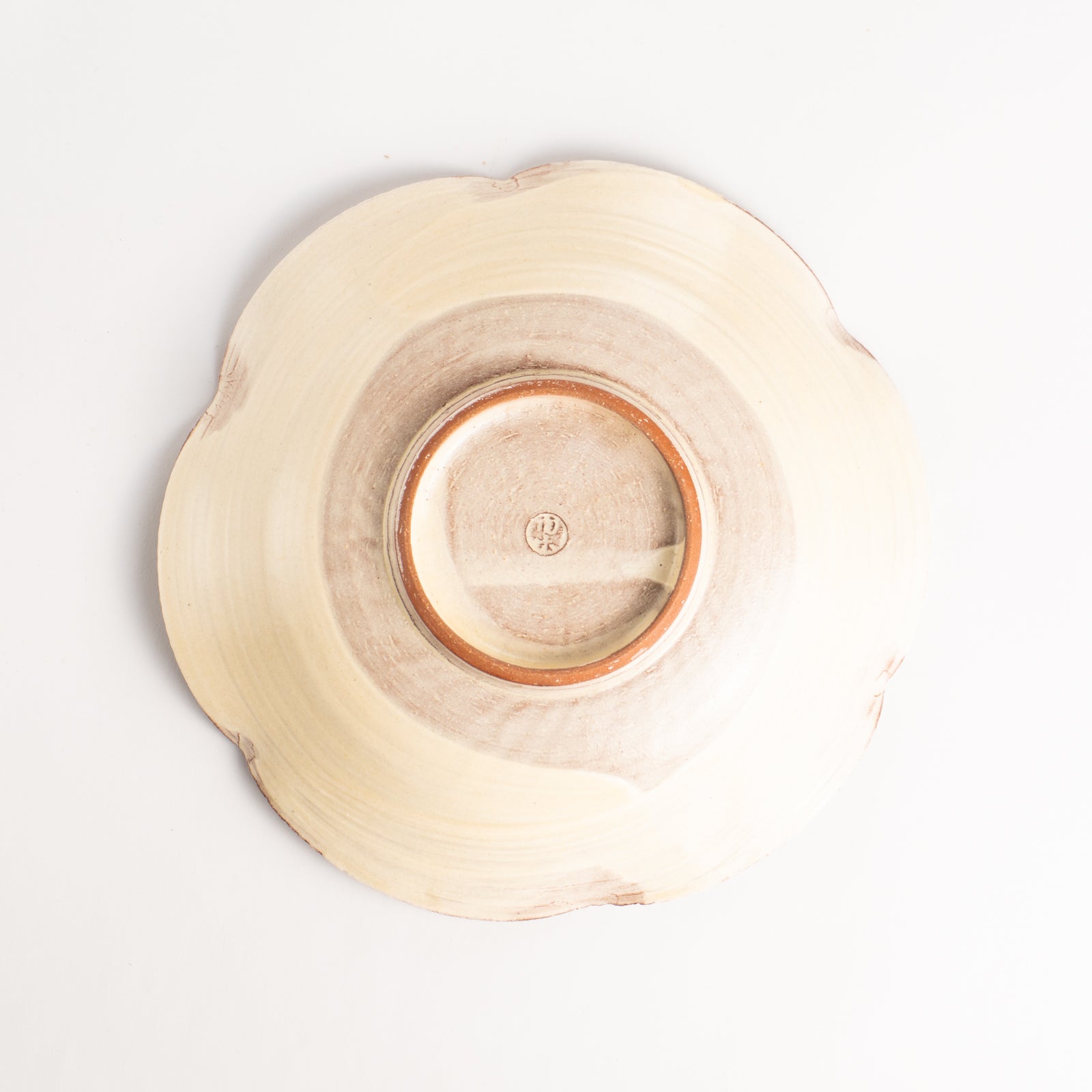 【清水焼】6寸向皿　紫三島　陶楽窯 KOTOPOTTER