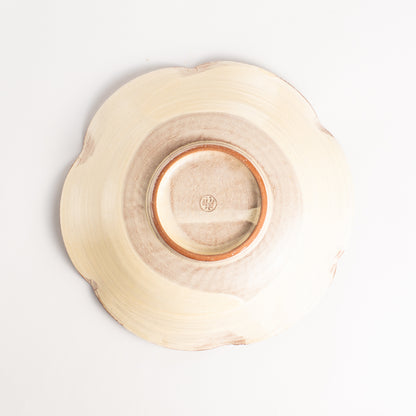 【清水焼】6寸向皿　紫三島　陶楽窯 KOTOPOTTER