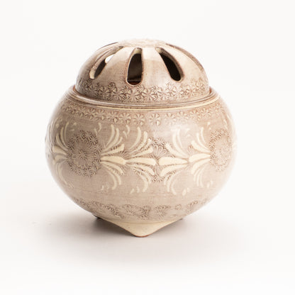 【清水焼】香炉　紫三島　陶楽窯 KOTOPOTTER