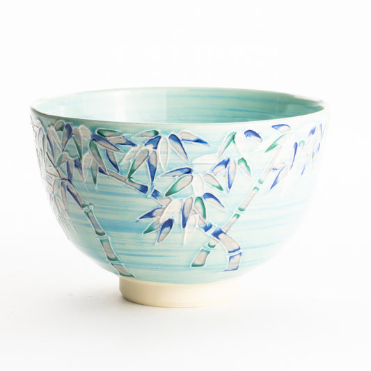 抹茶碗　竹林の図　一如 KOTOPOTTER