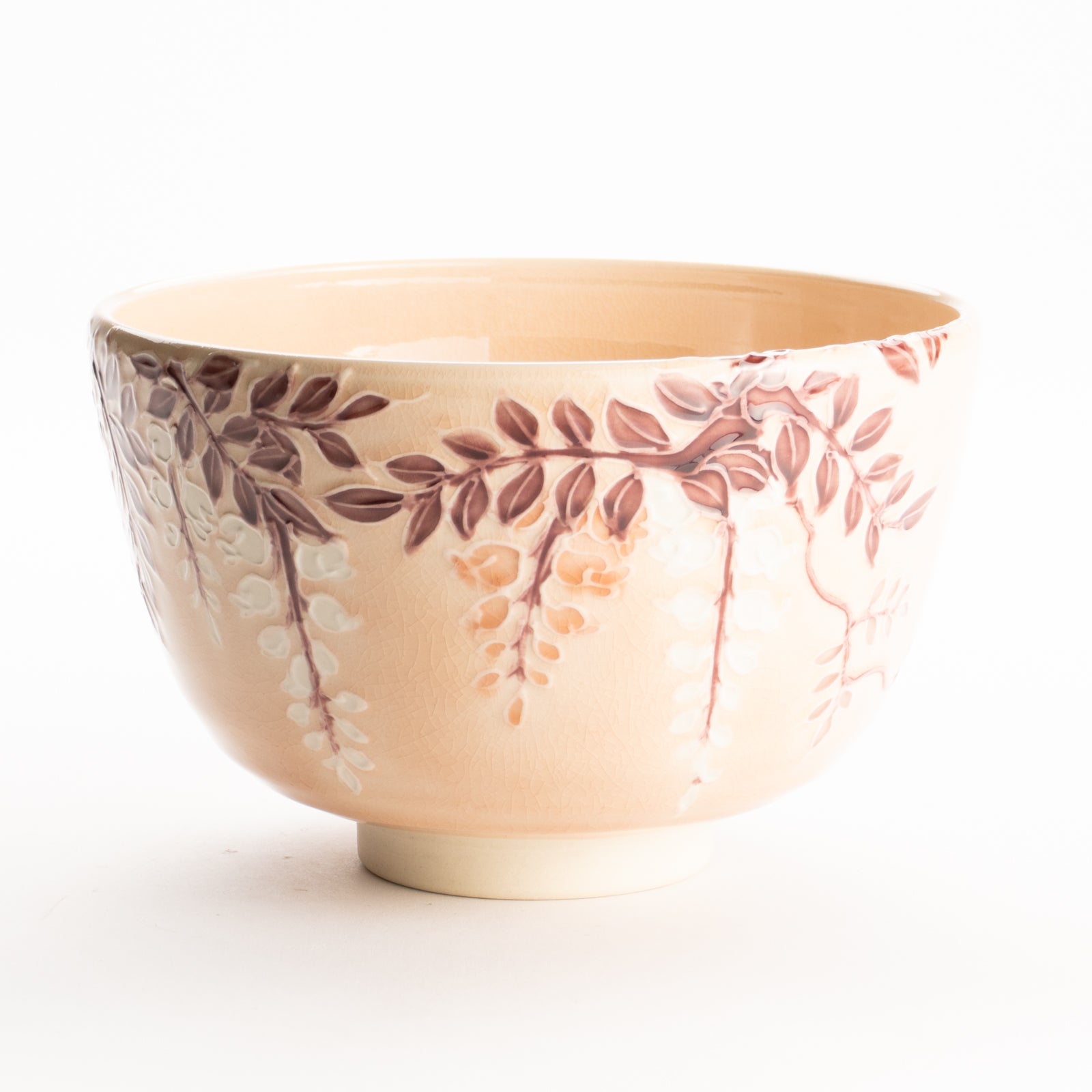 抹茶碗　紫式部と藤　一如 KOTOPOTTER