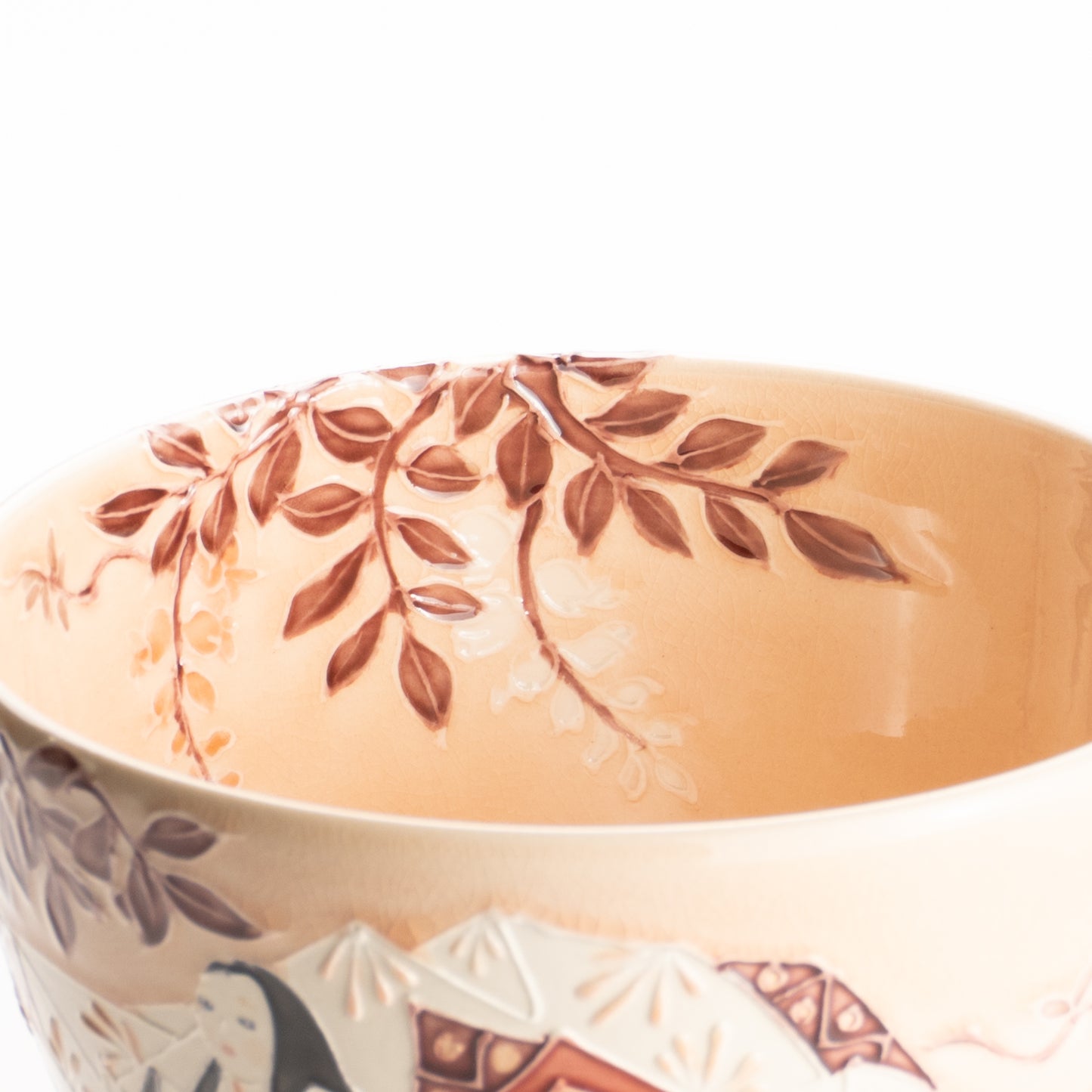 抹茶碗　紫式部と藤　一如 KOTOPOTTER