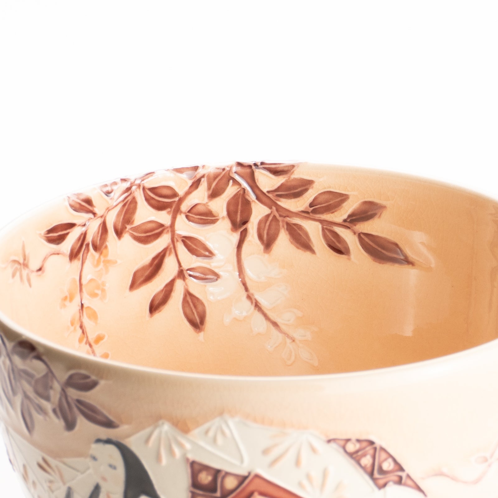 抹茶碗　紫式部と藤　一如 KOTOPOTTER