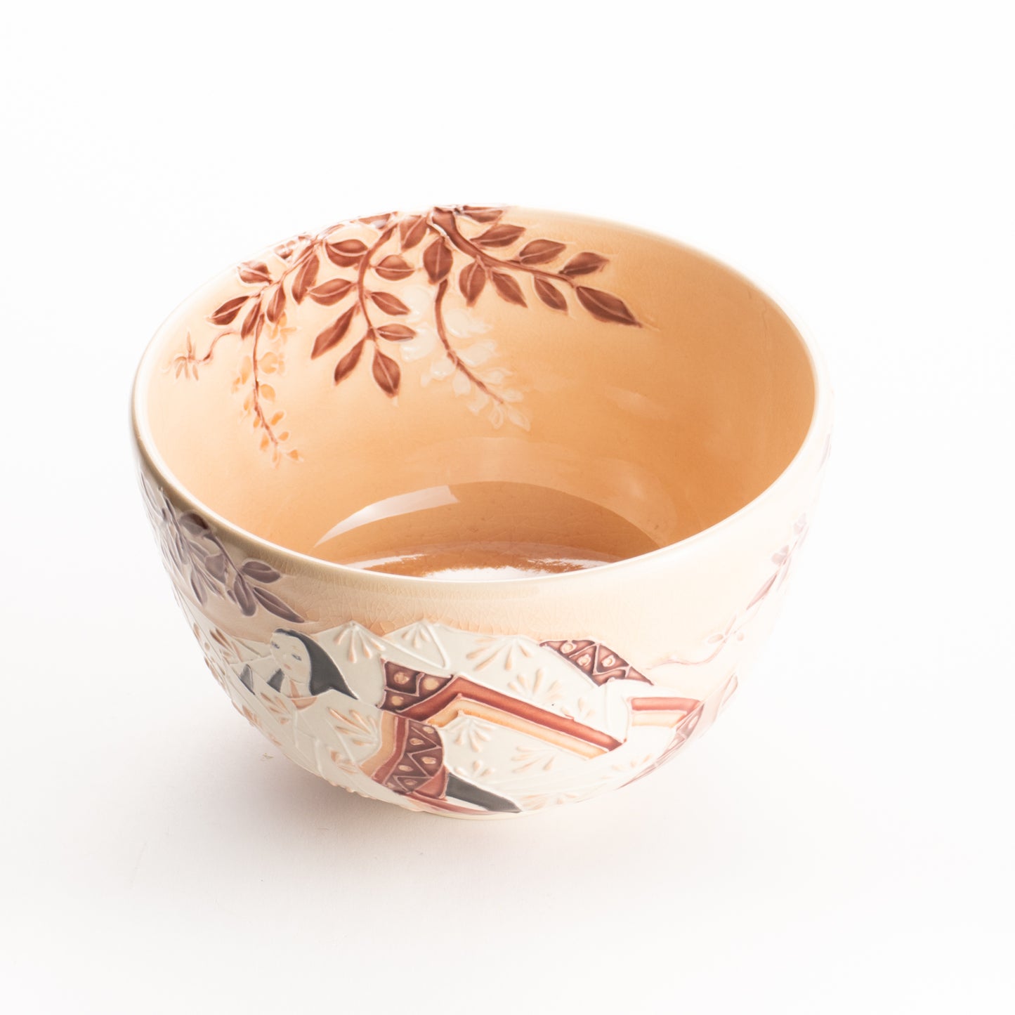 抹茶碗　紫式部と藤　一如 KOTOPOTTER