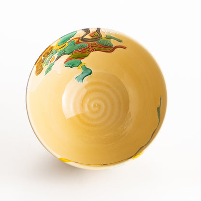 抹茶碗　風神雷神　一如 KOTOPOTTER