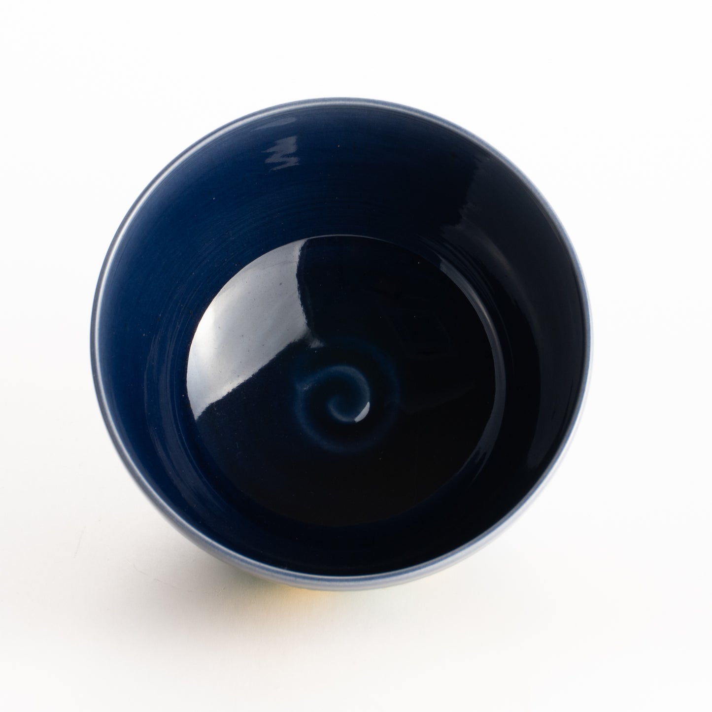 抹茶碗　紺紫交趾”八つ橋”　一如 KOTOPOTTER