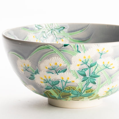 抹茶碗　淡紫交趾 "藤袴"　一如 KOTOPOTTER