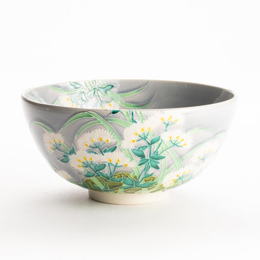 抹茶碗　淡紫交趾 "藤袴"　一如 KOTOPOTTER